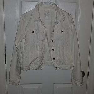 Forever 21 White denim jacket